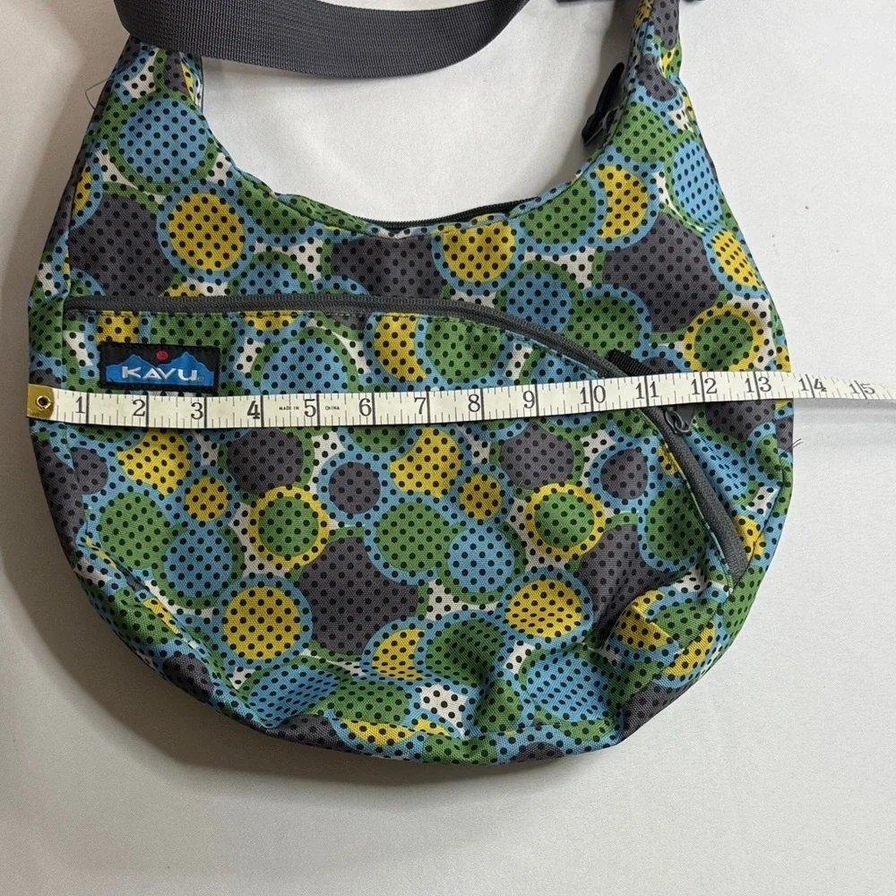Kavu Blue and Yellow Patterned Hobo Bag - Picture 6 of 7